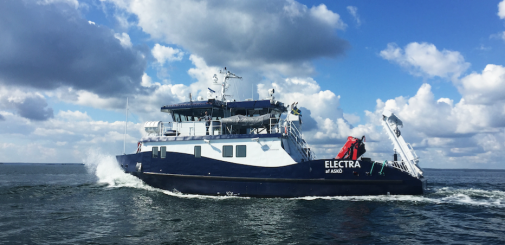 R/V Electra på väg till Gotland