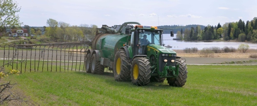 Traktor, gödsel
