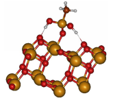 Adsorption structure of CH3PO3H2- on anatase(101)