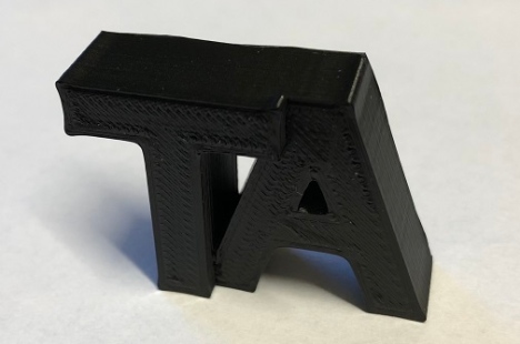 Tekniska avdelningen 3D-logotyp, foto: Patrik Löfgren