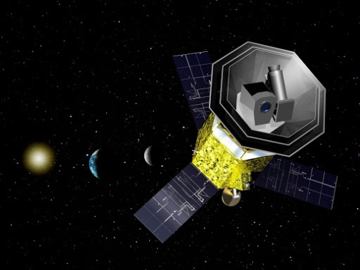 A rendering of what the LiteBIRD satellite might look like