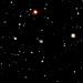 Stjärnan SMSS J200322.54-114203.3. i mitten, markerad med ett kors, i det sydöstra hörnet av konstellationen Aquila (örnen) nära gränsen till Stenbocken och Skytten. Foto: Da Costa/SkyMapper
