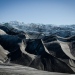 Smältande grönlandsis. Den svårtillgängliga Ryderglaciären i nordvästra Grönland.